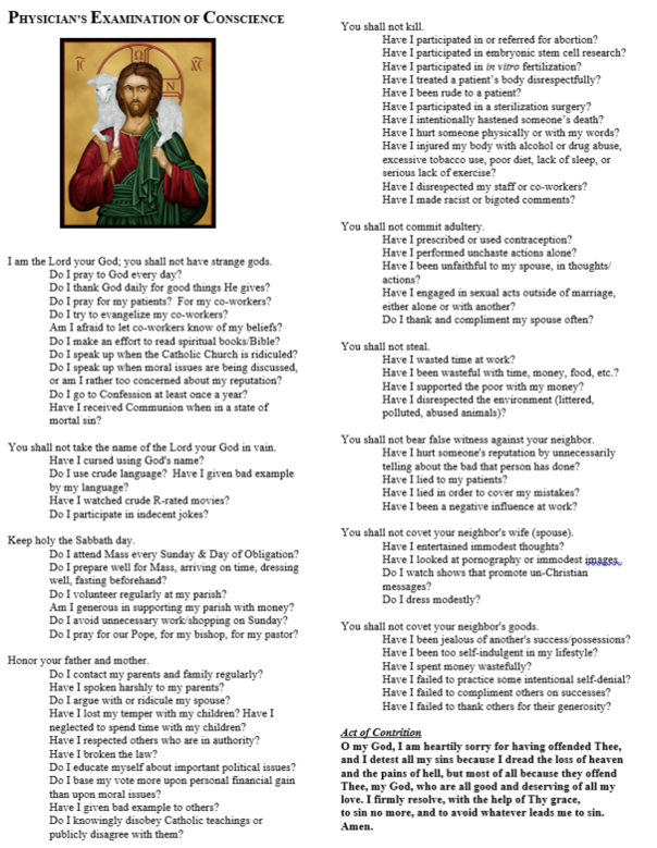 Examination of Conscience for Physicians – The Finger Lakes Guild examination-of-conscience-for-physicians-the-finger-lakes-guild